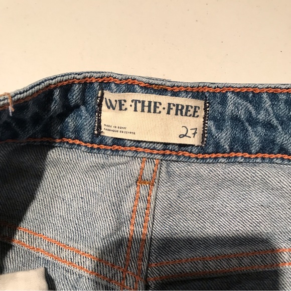 Free People We The Free Pacifica High Rise Slim Straight Leg Jeans Size 27 - Picture 11 of 14